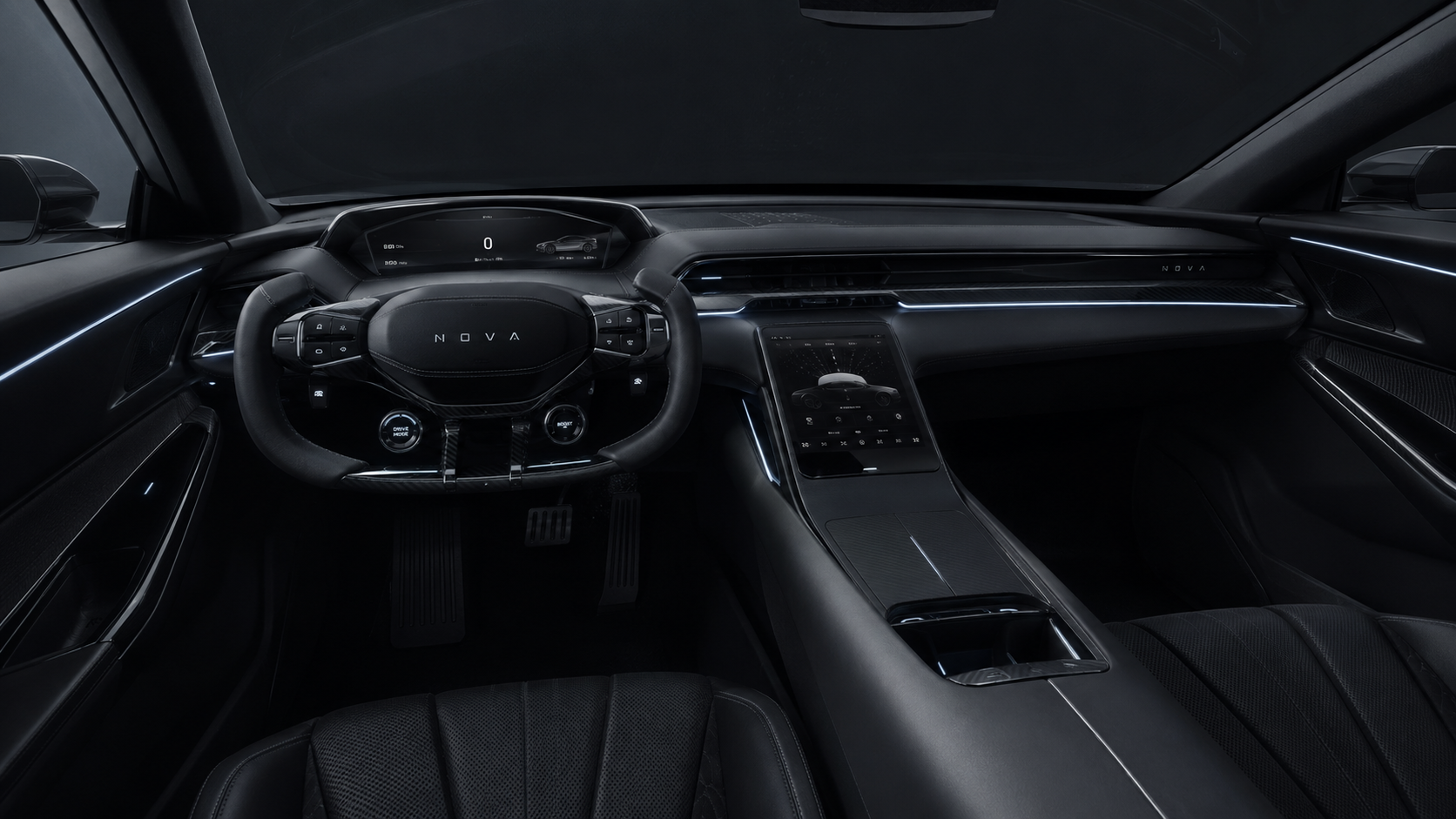 NOVA GT minimalist cockpit concept