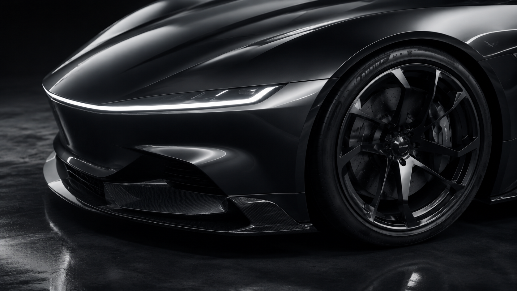NOVA GT wheel, tire and front brake detail study